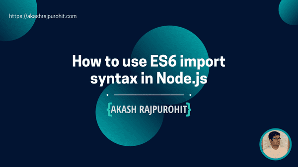 How to use ES6 import syntax in Node.js