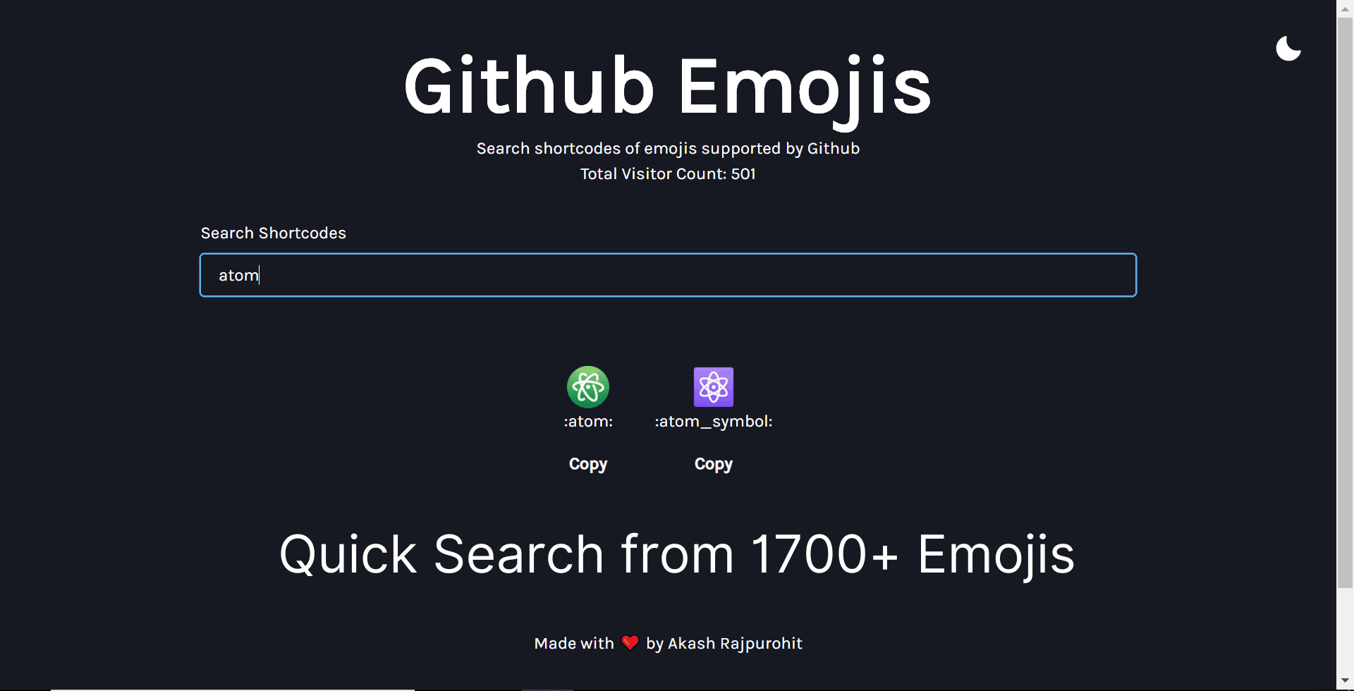 Github Emojis Akash Rajpurohit